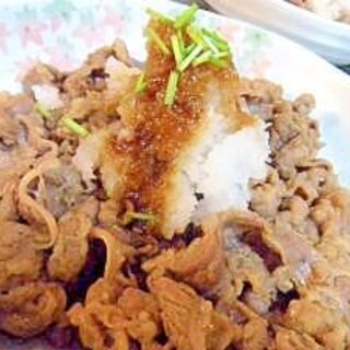 牛バラ焼肉☆あっさりおろし乗っけ